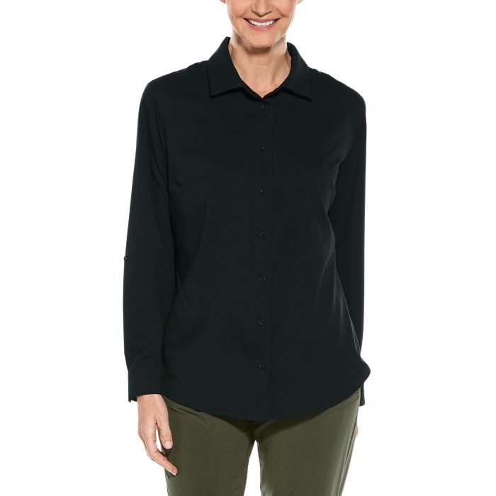 Coolibar - UV-Schutz Bluse für Damen - Hepburn - Schwarz