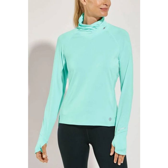 Coolibar - UV Pullover für Damen - Relay - Einfarbig - Gletscher