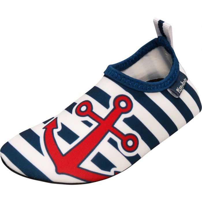 Playshoes - UV-Badeschuhe für Kinder - Maritim - Blau/weiß/rot