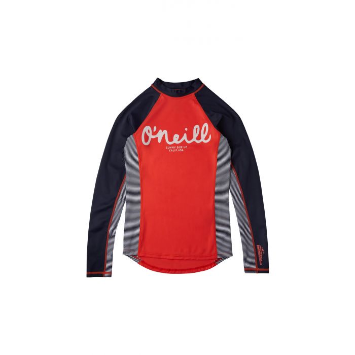 O'Neill - UV-Badeshirt für Mädchen - Langärmlig - Skins - Korallrot