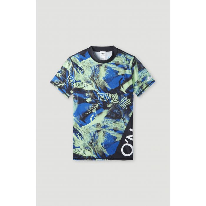 O'Neill - UV-Badeshirt mit kurzen Ärmeln für Jungens - UPF50+ - Crazy Skin - Blue