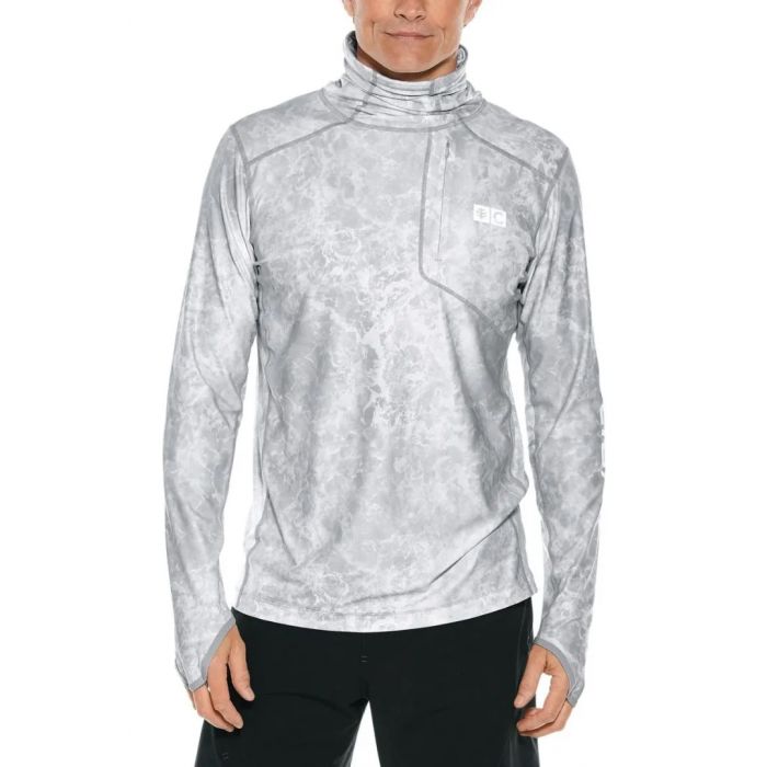 Coolibar - UV-Badeshirt mit Kapuze für Herren - Andros - Rauchgrau