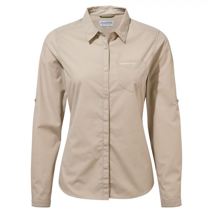 Craghoppers - Bluse für Damen - Lange Ärmel - Kiwi - Gelb/Rot