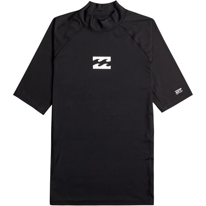 Billabong - Rashguard für Männer mit kurzen Ärmeln - Waves All Day - UPF50+ - Black Pebble