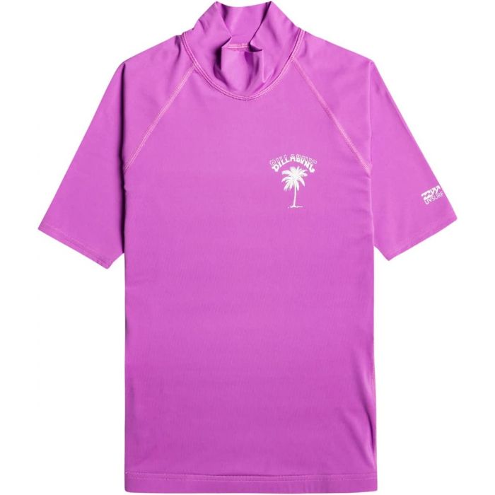 Billabong - Rashguard für Frauen mit kurzen Ärmeln - Tropic Surf - UPF50+ - Bright Orchid
