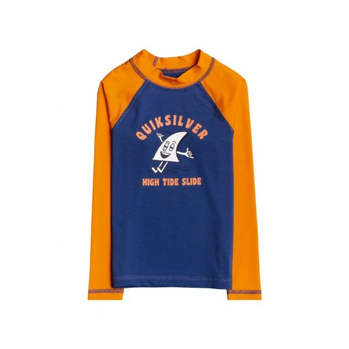 Quiksilver - UV-Badeshirt für Jungen - Langärmlig - Bubble Trouble - Orange
