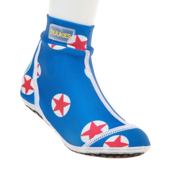 Duukies - Jungen UV-Strandsocken - Star Red - Blau 