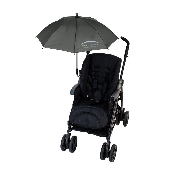 UV-Fashions - Universeller UV-Schirm für Kinderwagen - Dunkelgrau