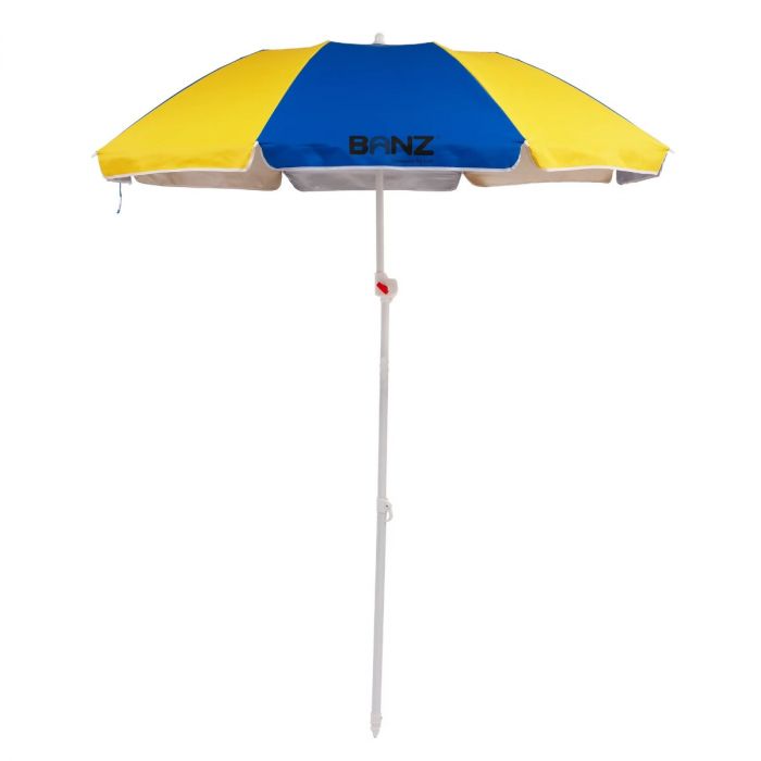Banz - Foldabrella UV-Strandschirm - 180cm - Gelb/Blau