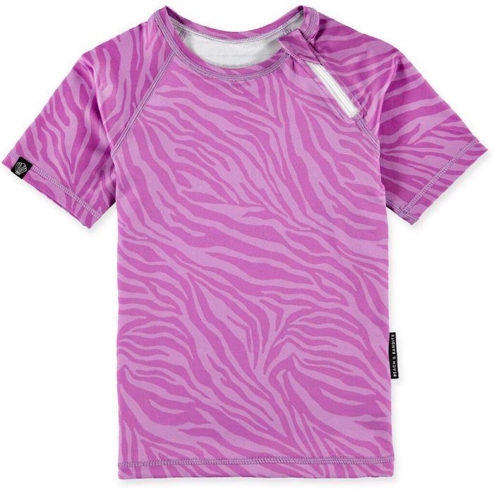 Beach & Bandits - UV-Schwimmshirt für Kinder - UPF50+ - Kurzarm - Purple Shade - Lila