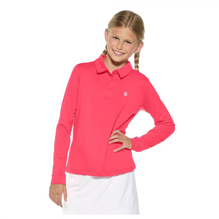 Coolibar - UV-Polo für Mädchen - Pink