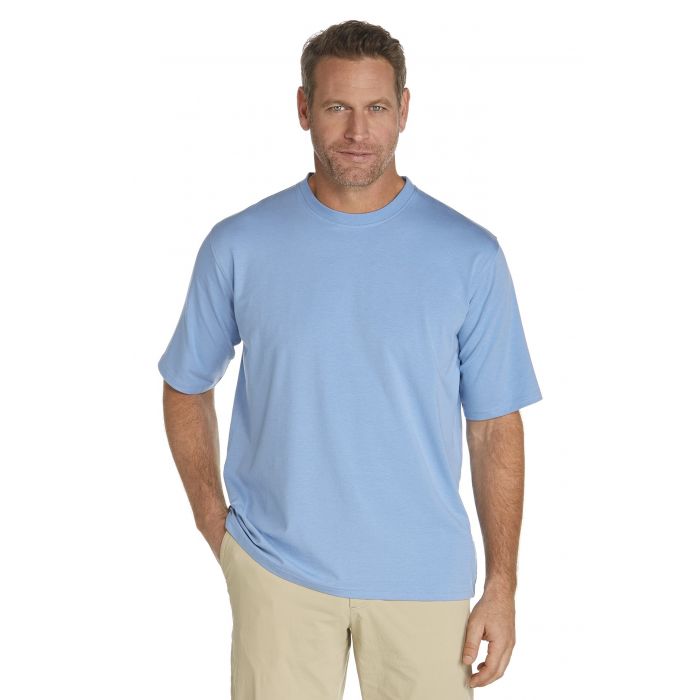 Coolibar - UV-Schutz T-Shirt Herren - leuchtend blau