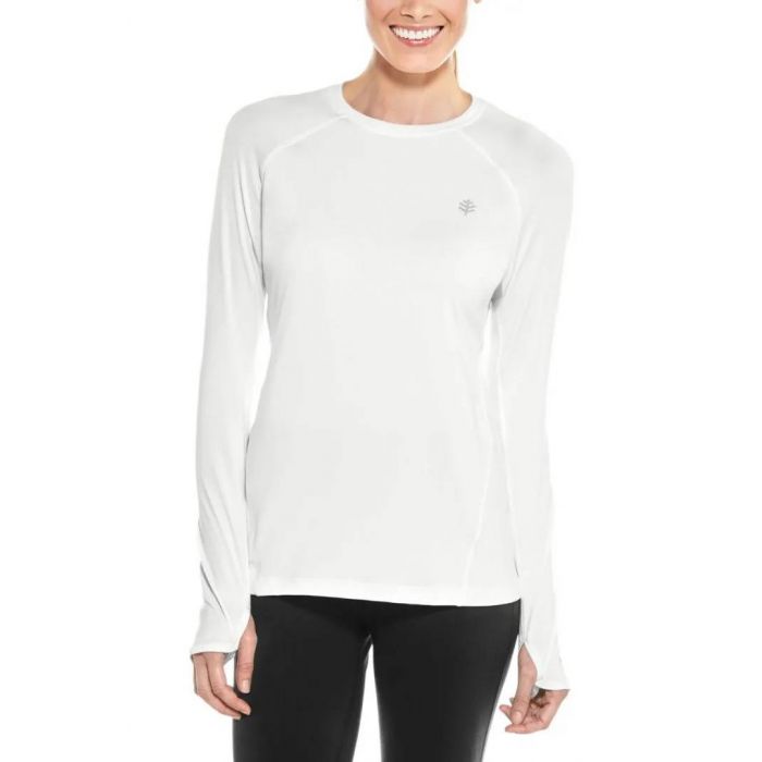 Coolibar - UV Fitness Shirt für Damen - Langarm - Devi - Weiß