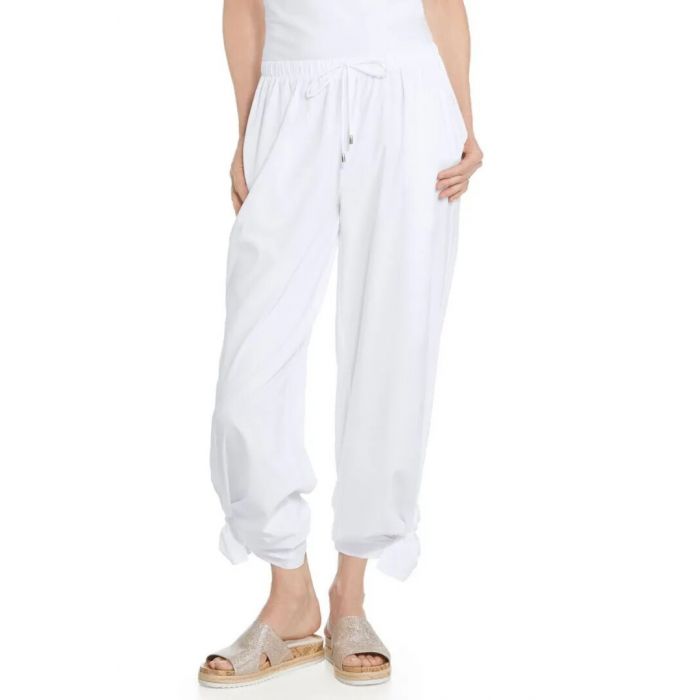 Coolibar - UV Hose mit weitem Bein für Damen - Petra - Einfarbig - Weiß 