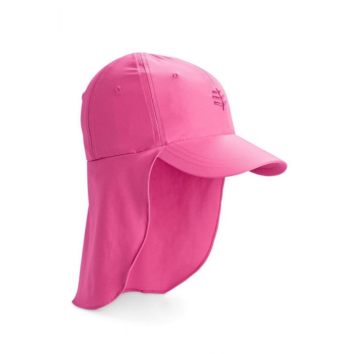 Coolibar - UV-Sonnenkappe mit Nackenschutz für Kinder - Pink