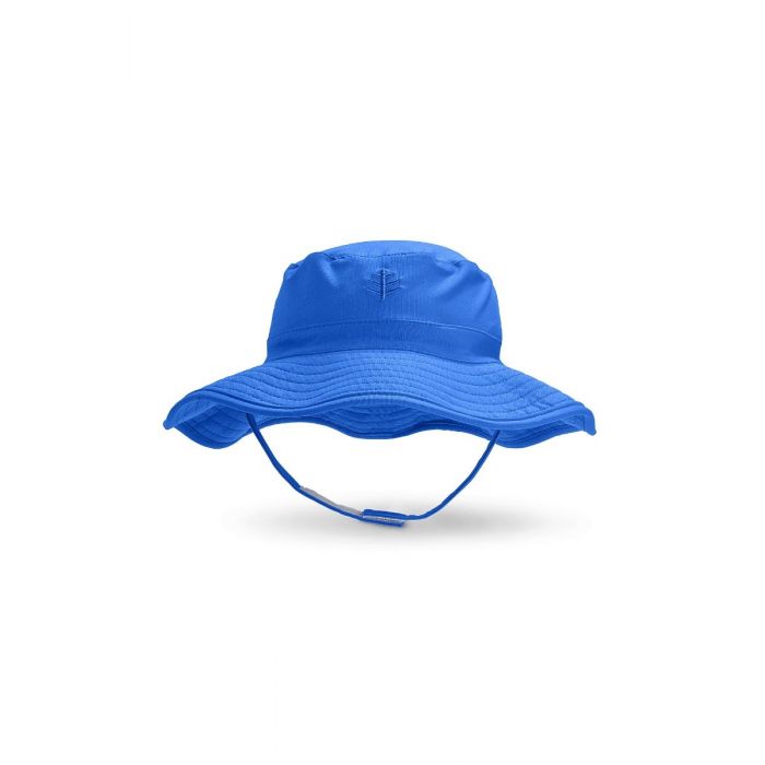 Coolibar - UV-Bucket Hut für Babys - Wasserabweisend - Blau
