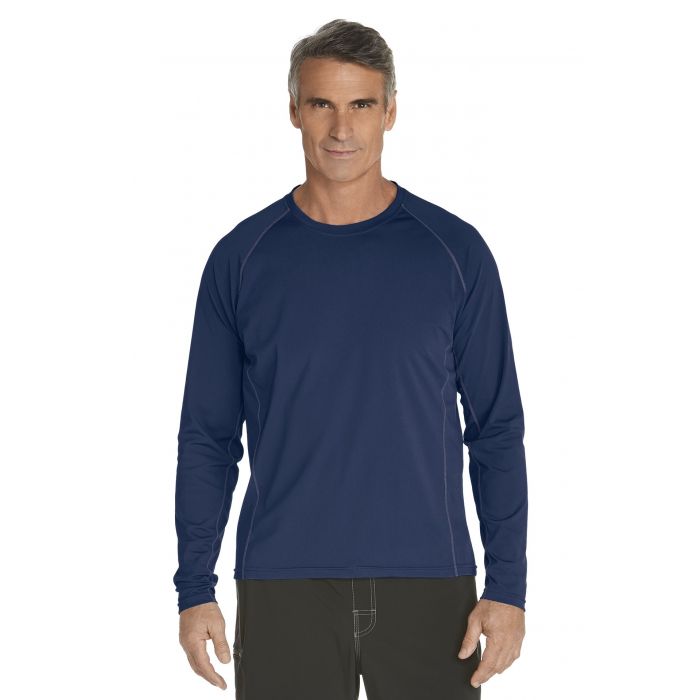 Coolibar - UV Schutz Langarm Shirt Herren - dunkelblau