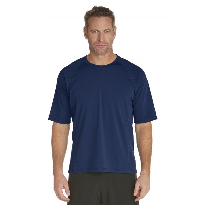 Coolibar - UV Schutz T-Shirt Herren - dunkelblau