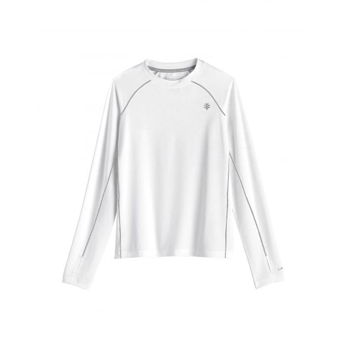 Coolibar - UV Sportshirt für Kinder - Langärmlig - Agility - Weiß