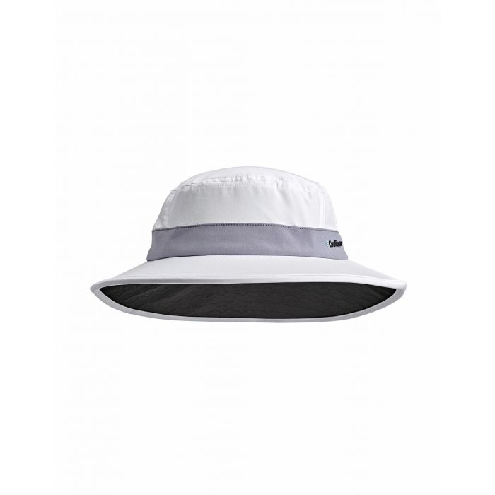 Coolibar - UV Sport Hut für Kinder - Fore Golf - Weiß/Stahlgrau
