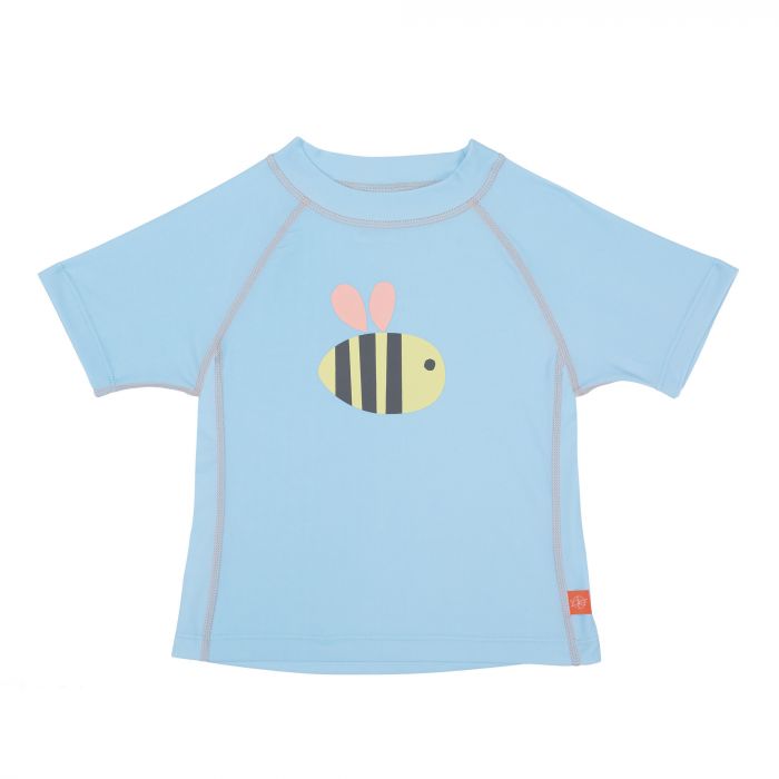Lässig - UV-schützendes Badeshirt für Kinder - Bumble Bee - Hellblau