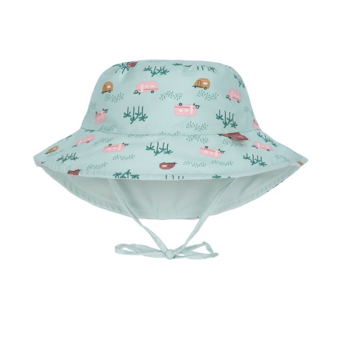Lässig - Wendbarer UV Bucket Hut für Babys - Caravan - Minze
