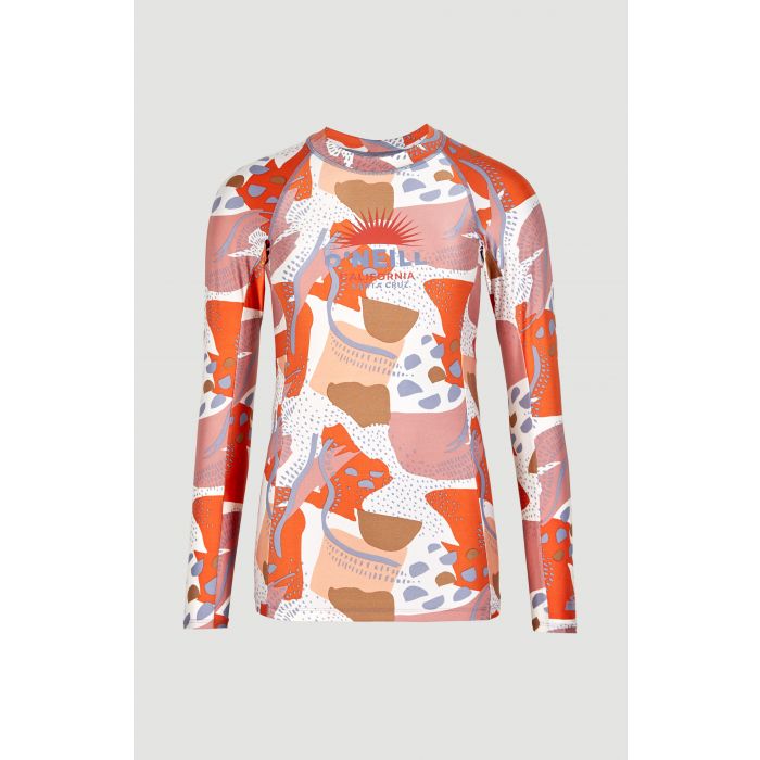 O'Neill - UV-Badeshirt mit langen Ärmeln für Frauen - Desert - UPF50+ - Patchwork print