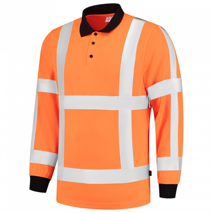 Tricorp - Polo-Shirt RWS Longsleeve für Erwachsene - Birdseye - Orange