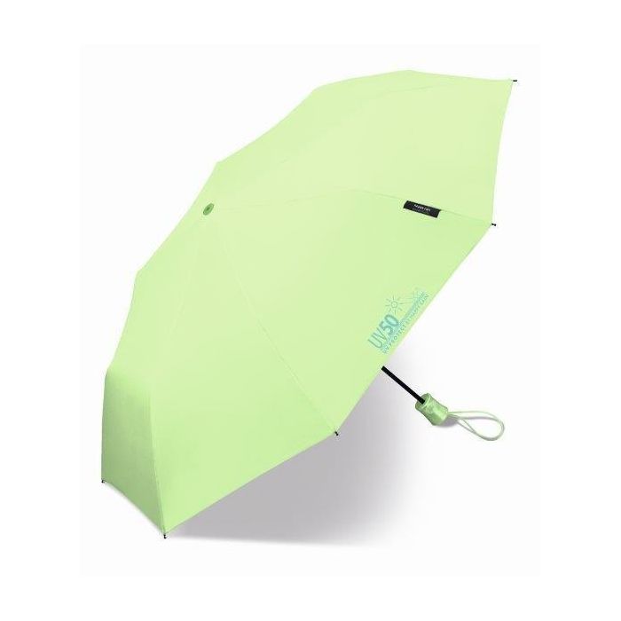 Happy Rain - Mini-Regenschirm mit UV-Schutz - Automatik - Grün