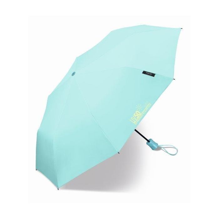 Happy Rain - Mini-Regenschirm mit UV-Schutz - Automatik - Blau