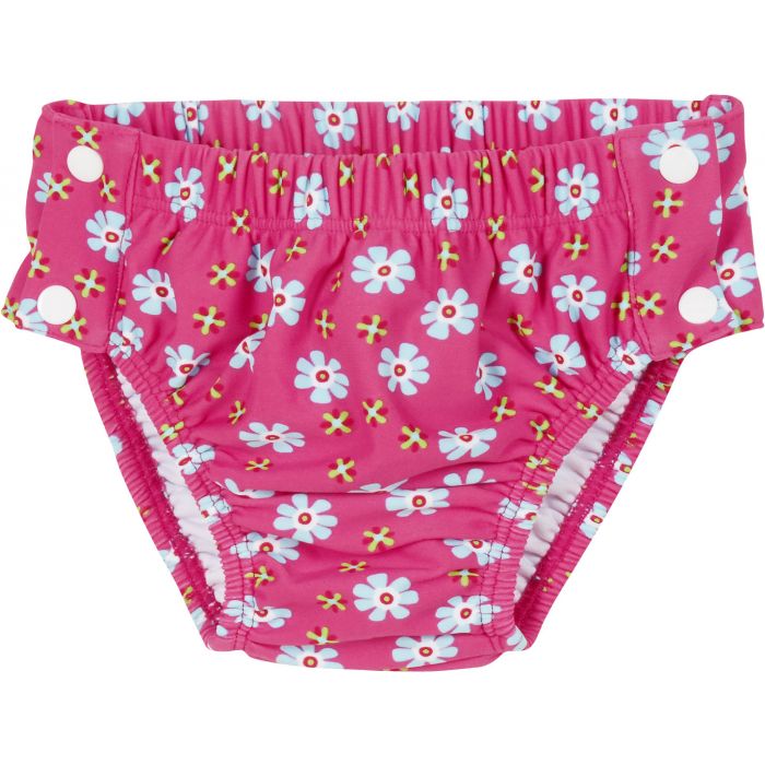Playshoes - UV-Schwimmwindel für Mädchen -Blumen-Druck - Pink