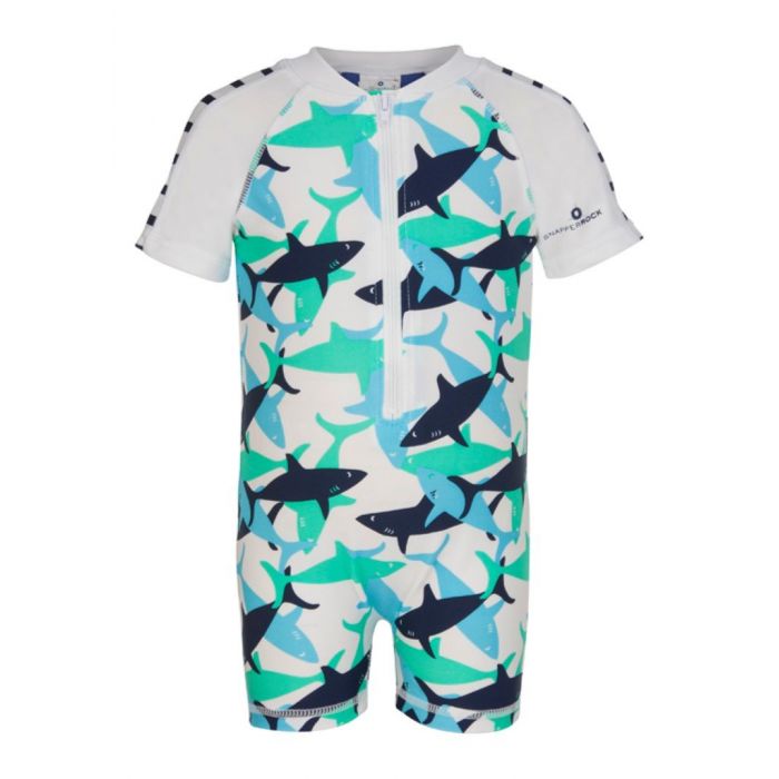 Snapper Rock - UV-Schwimmanzug mit kurzem Arm- Hai