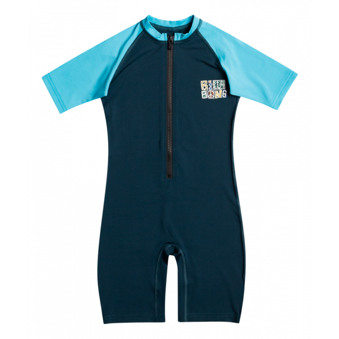 Billabong - UV-Badeanzug mit kurzen Ärmeln für Jungen - Kombi - UPF50+ - Blau