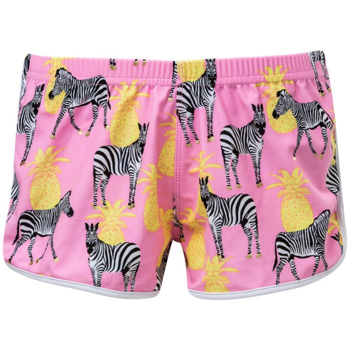 Snapper Rock - Badeshorts für Mädchen - Zebra Crossing - Pink
