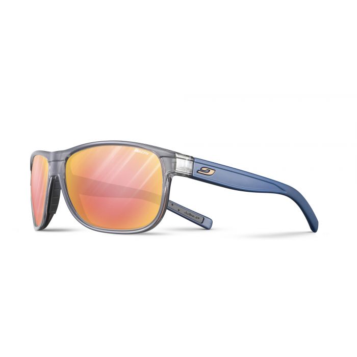 Julbo - UV-Sonnenbrille für Erwachsene - Renegade M - Reactiv 2-3 Blendschutz - Grau & blau