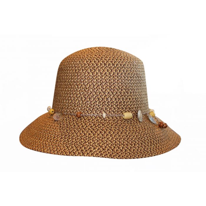 Rigon - UV-Bucket-Hut für Damen - Hellbraun / Dunkelbraun