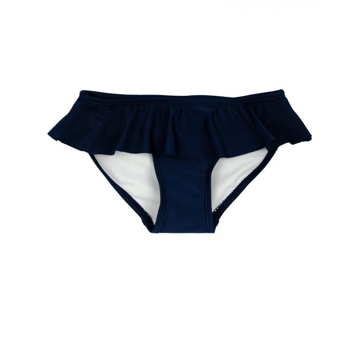 JUJA - UV Bikiniunterteil mit Rüschen - UPF50+ - Solid - Marineblau