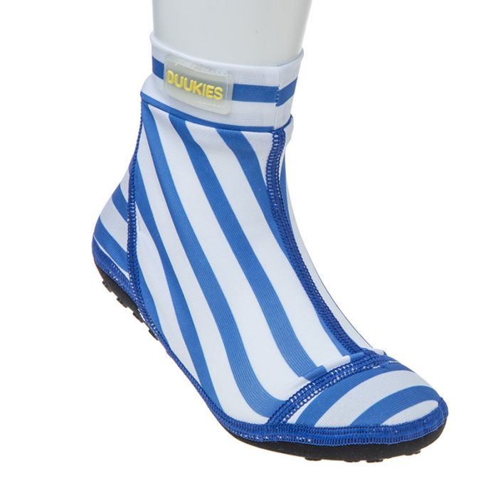 Duukies - Jungen UV-Strandsocken - Stripe Blue White - Blau Gestreift