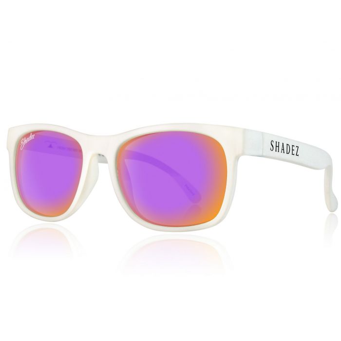 Shadez - Polarisierte UV-Sonnenbrille für Kinder - VIP - Weiß/Violett