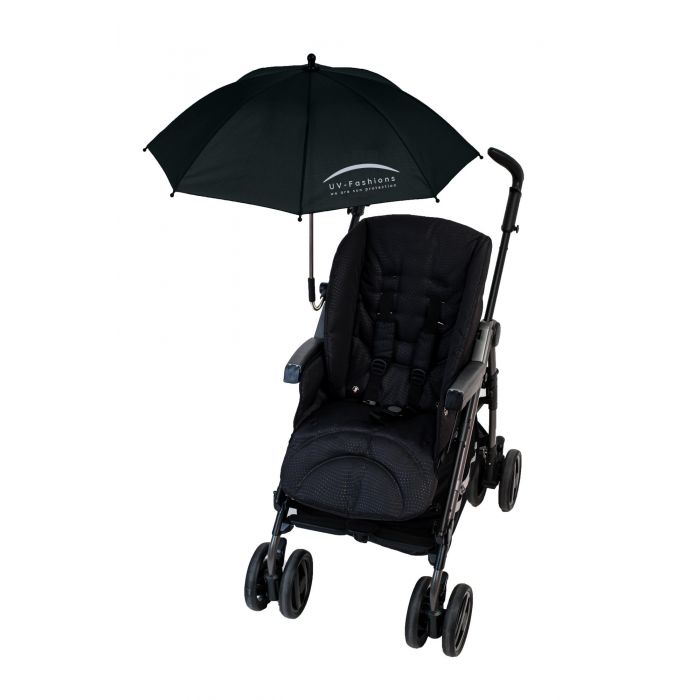 UV-Fashions - Universeller UV-Schirm für Kinderwagen - Schwarz