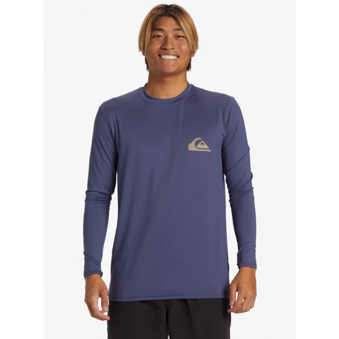 Quiksilver - UV-Surf-T-Shirt für Herren - Everyday- Langarm - UPF50+ - Crown Blau