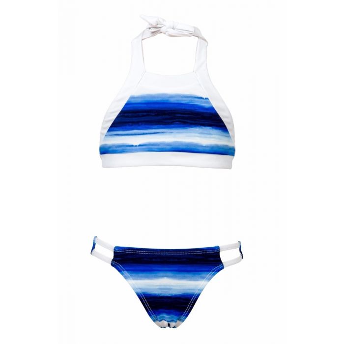 Snapper Rock - Bikini Ombre Stripe - Blau