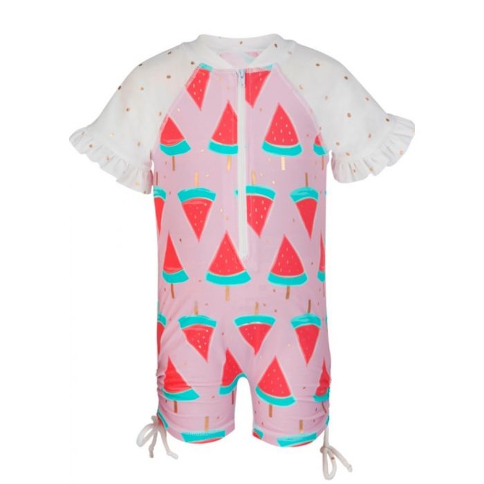 Snapper Rock - UV-Schwimmanzug mit kurzem Arm - Wassermelone