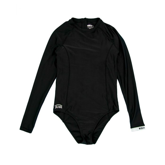 JUJA - UV-Badeanzug mit langen Ärmeln für Frauen - UPF50+ - Solid - Schwarz