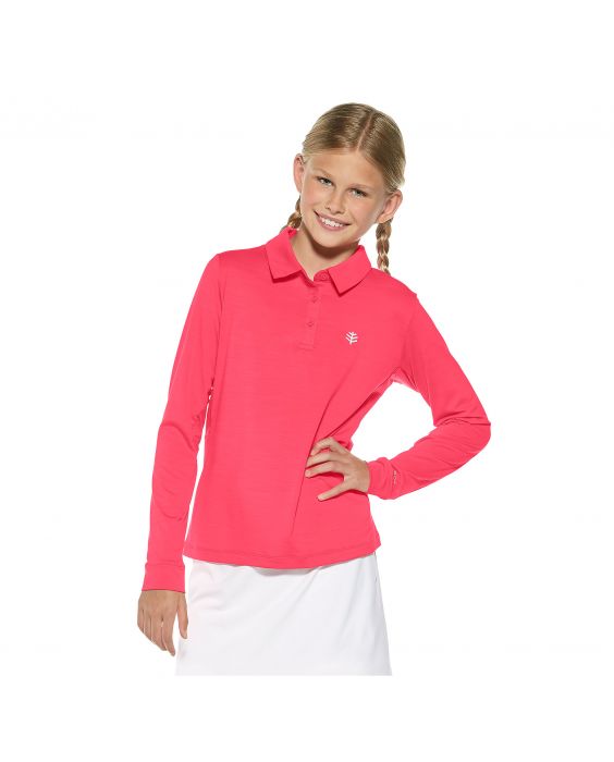 Coolibar - UV-Polo für Mädchen - Pink