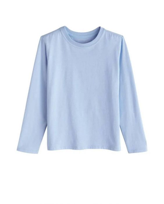Coolibar - UV Shirt für Kinder - Langarm - Coco Plum Everyday - Einfarbig - Vintage Blau