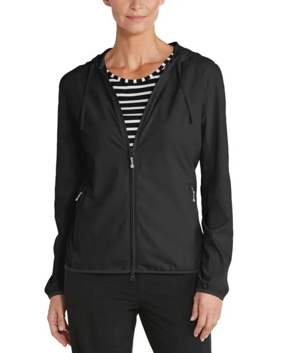 Coolibar - UV Packable Sunblocker Jacke für Damen - Arcadian - Einfarbig - Schwarz