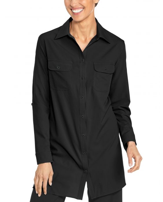 Coolibar - UV Shirt für Damen - Santorini Tunikabluse - Schwarz
