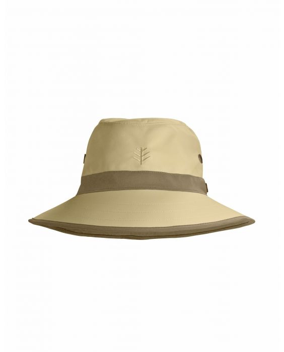 Coolibar - UV-Golfhut mit breiter Krempe für Erwachsene - Matchplay - Tan/Khaki