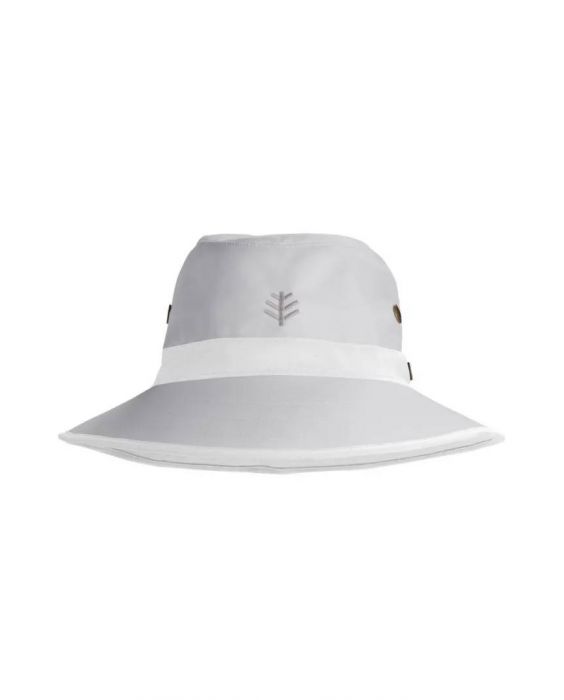 Coolibar - UV-Golfhut für Erwachsene - Matchplay - Silber/Weiß